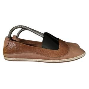 Olukai Shoes Women 10 Lino Olive Green Brown Leather Ballet Flat "2‎ Pair Combo"